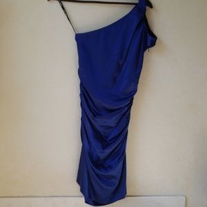 Blue Silk Betsey Johnson Mini Dress